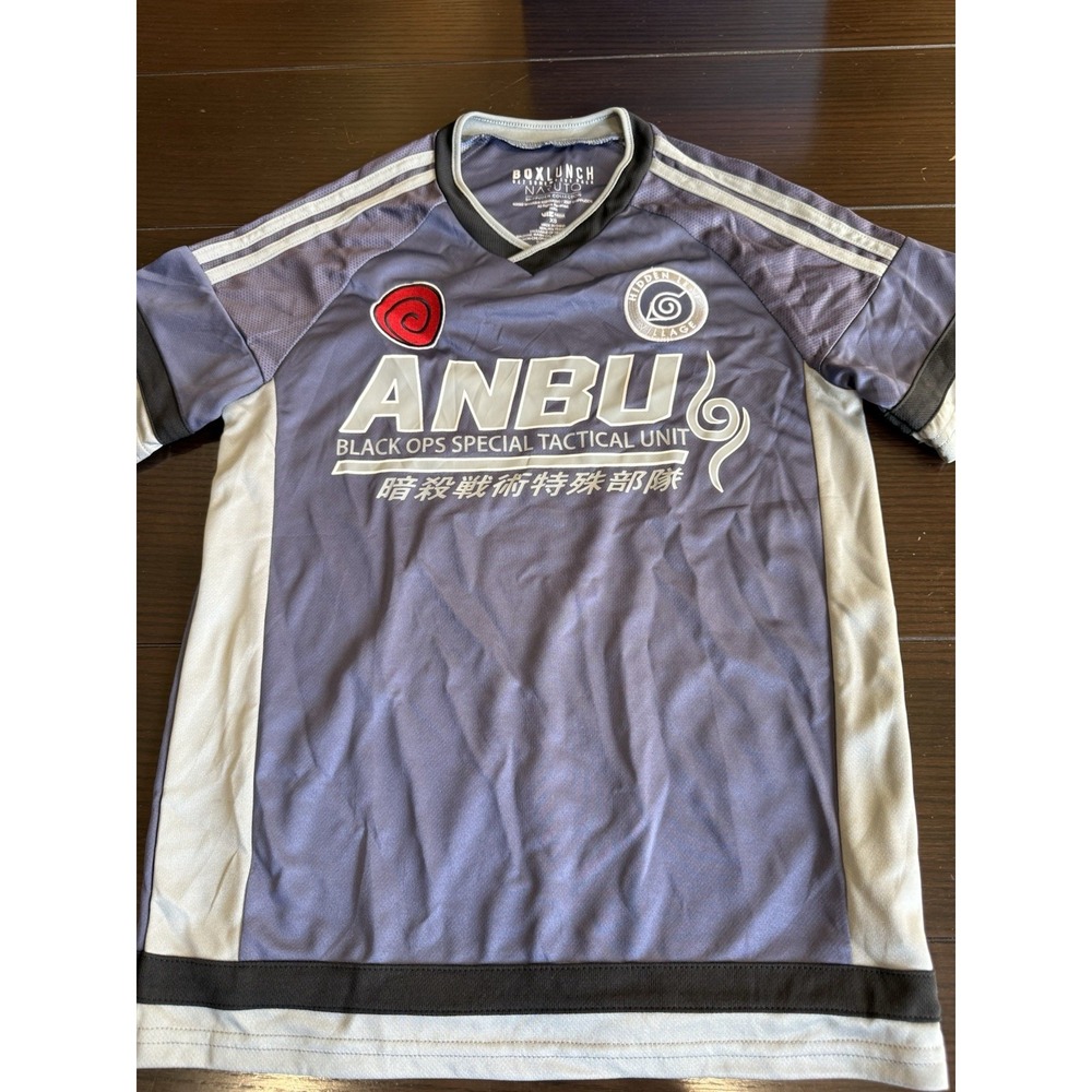 Naruto Kakashi Hatake Anbu Black Ops Jersey Shirt Mens Extra Small BoxLunch XS
